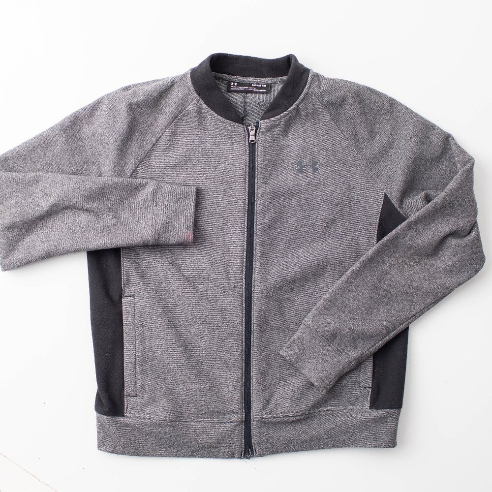 Under Armour Coldgear Women's Medium Zip Up Athletic Jacket in Heather Grey‎